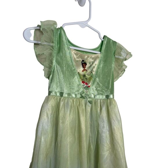 Disney Princess Dress Girl's 3T Green Short Sleeve Tiana - Picture 2 of 9